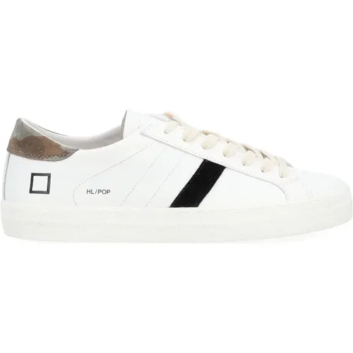 Leather Low Pop Sneaker , male, Sizes: 6 UK - D.a.t.e. - Modalova