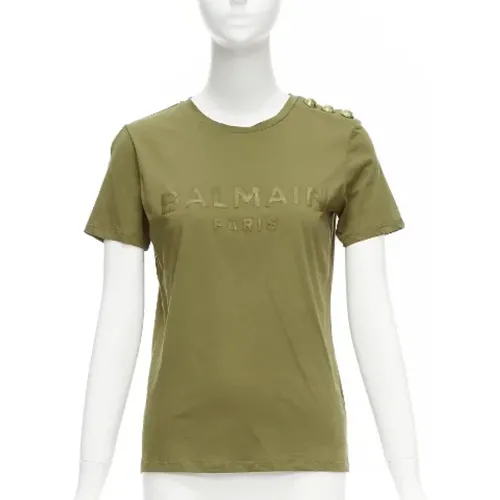 Pre-owned Cotton tops , female, Sizes: S - Balmain Pre-owned - Modalova