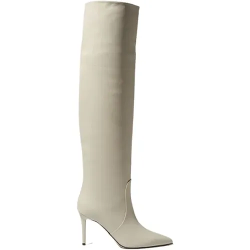 Carra Stiefel - Handgefertigte Italienische Leder Kniehohe Stiefel , Damen, Größe: 38 1/2 EU - Scarosso - Modalova