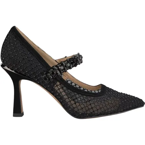 Mesh Stiletto Pumps with Pointed Toe , female, Sizes: 8 UK, 3 UK - Alma en Pena - Modalova