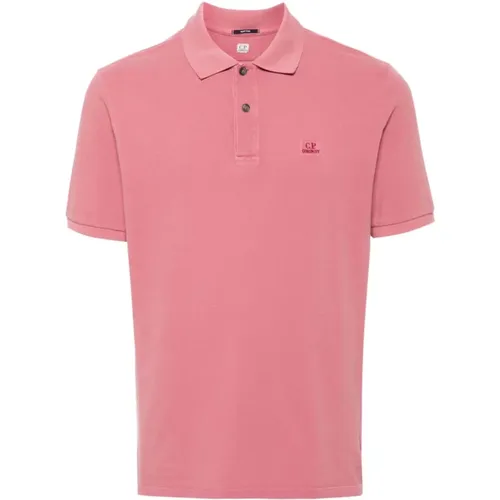 Logo-besticktes Poloshirt , Herren, Größe: 2XL - C.P. Company - Modalova