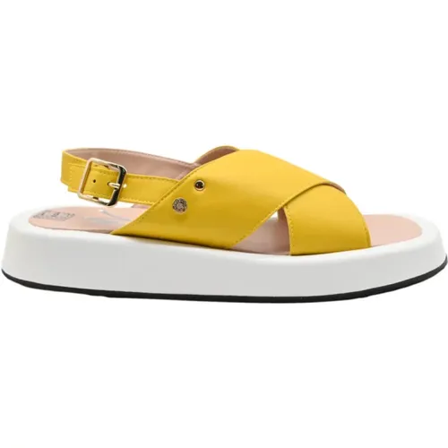 High Sole Sandals , female, Sizes: 7 UK, 6 UK, 3 UK - Manila Grace - Modalova