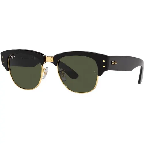 Mega Clubmaster Gold Green Sunglasses , unisex, Sizes: 50 MM - Ray-Ban - Modalova