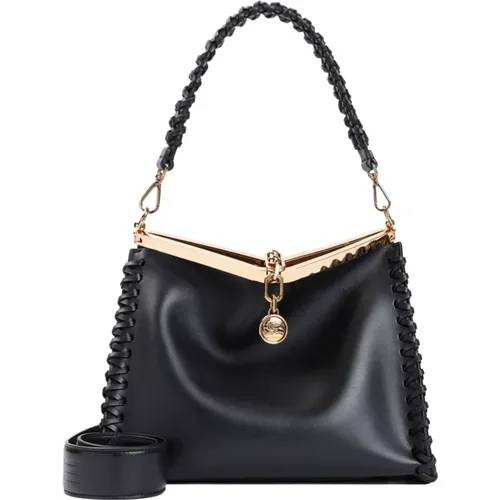 Leather Vela M Handbag , female, Sizes: ONE SIZE - ETRO - Modalova