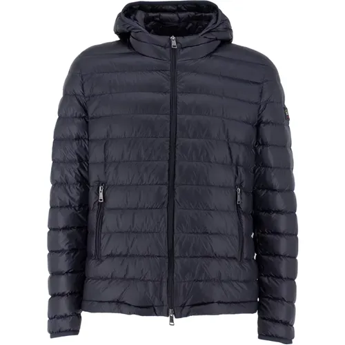 Ultralight Down Jacket with Detachable Hood , male, Sizes: L - PAUL & SHARK - Modalova
