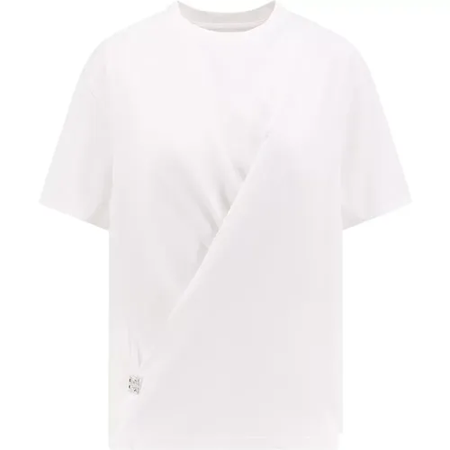 T-Shirt with 4G Detail , female, Sizes: XS - Givenchy - Modalova