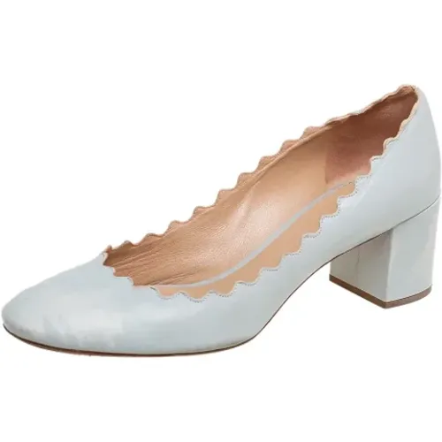 Pre-owned Leather heels , female, Sizes: 7 UK - Chloé Pre-owned - Modalova