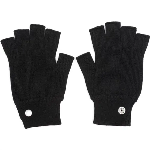 Wool Gloves Aw24 , male, Sizes: ONE SIZE - Rick Owens - Modalova