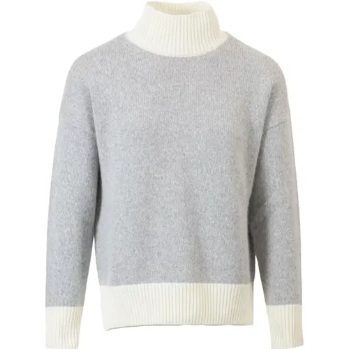 Wollmischung Rollkragenpullover , Damen, Größe: 2XS - PESERICO - Modalova