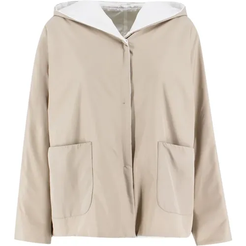 Dynamic Double Faced Hooded Jacket , female, Sizes: S, XS - Le Tricot Perugia - Modalova