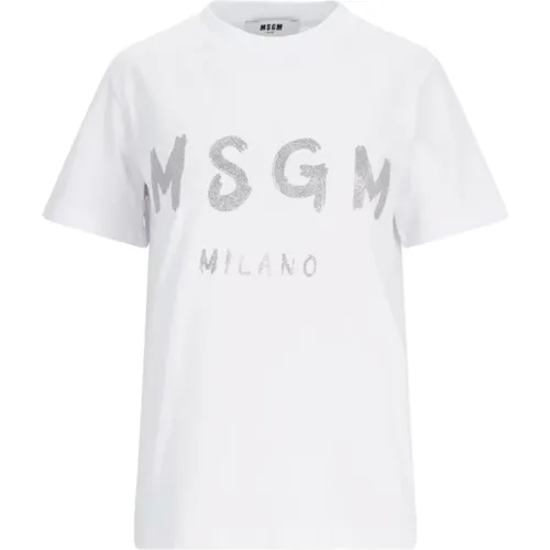 T-shirts and Polos , female, Sizes: XS, S, M - Msgm - Modalova