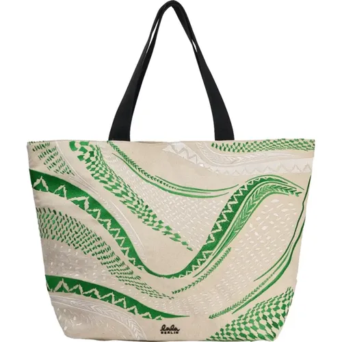 Light Swirl East West Tote Bag , female, Sizes: ONE SIZE - Lala Berlin - Modalova