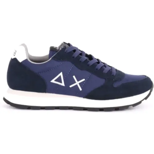 Blaue Sneakers , Herren, Größe: 41 EU - Sun68 - Modalova