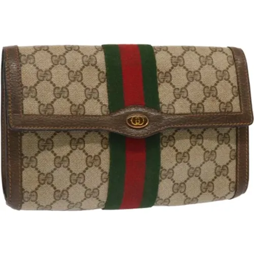 Pre-owned Leather clutches , female, Sizes: ONE SIZE - Gucci Vintage - Modalova