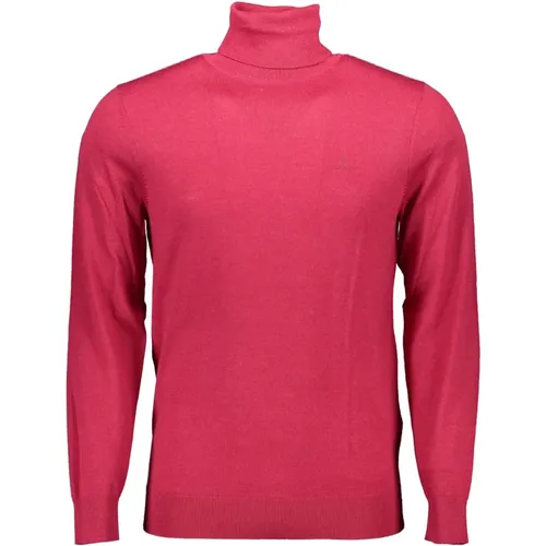 Roter Wollpullover mit langen Ärmeln , Herren, Größe: XL - Gant - Modalova