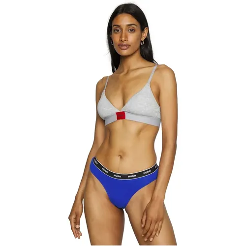 Triplet Thong Streifen Bikinihose , Damen, Größe: L - Hugo Boss - Modalova