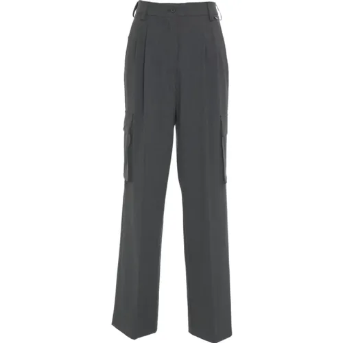 Cargo Graue Hose , Damen, Größe: XS - Herno - Modalova