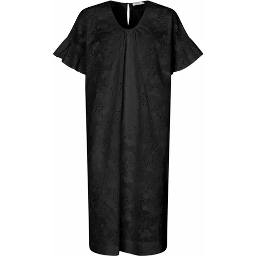 Schwarzes Kleid mit Kurzen Ärmeln - Masai - Modalova