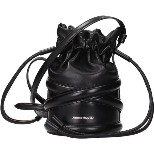Leather Crossbody Bag , female, Sizes: ONE SIZE - alexander mcqueen - Modalova