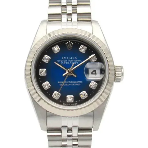 Pre-owned Stainless Steel watches , female, Sizes: ONE SIZE - Rolex Vintage - Modalova