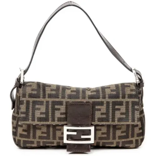 Pre-owned Canvas shoulder-bags , female, Sizes: ONE SIZE - Fendi Vintage - Modalova