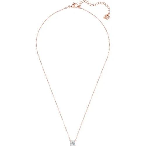 Damen Halskette Attract Kissenschliff, Weiß-Roségold 5510698 - Swarovski - Modalova