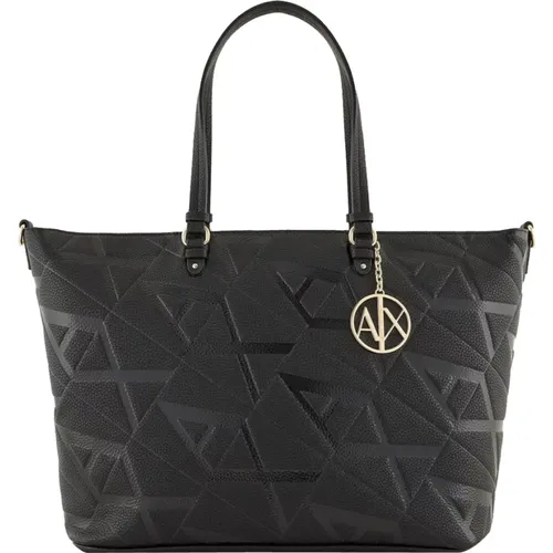 Shopping Bag with Logo , female, Sizes: ONE SIZE - Emporio Armani - Modalova