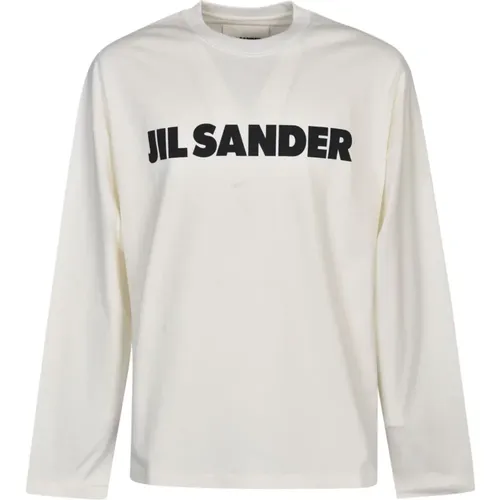 Men's Porcelain T-Shirt & Polo , male, Sizes: L, XL, M, S - Jil Sander - Modalova
