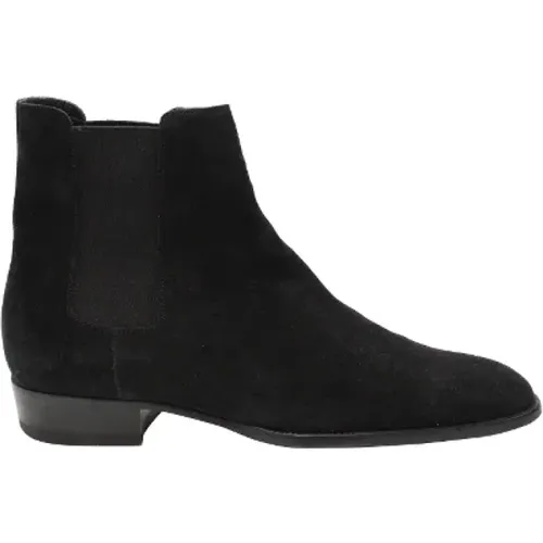 Pre-owned Suede boots , female, Sizes: 8 1/2 UK - Yves Saint Laurent Vintage - Modalova