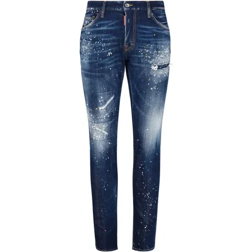 Blaue Jeans , Herren, Größe: S - Dsquared2 - Modalova