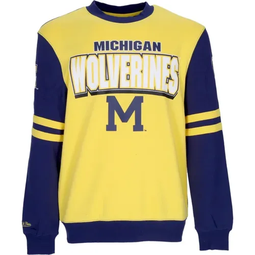 Michigan Wolverines Crewneck Sweatshirt - Mitchell & Ness - Modalova