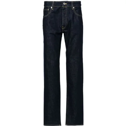 Slim Cut Navy Denim Jeans , male, Sizes: W31, W33, W34, W32 - Kenzo - Modalova