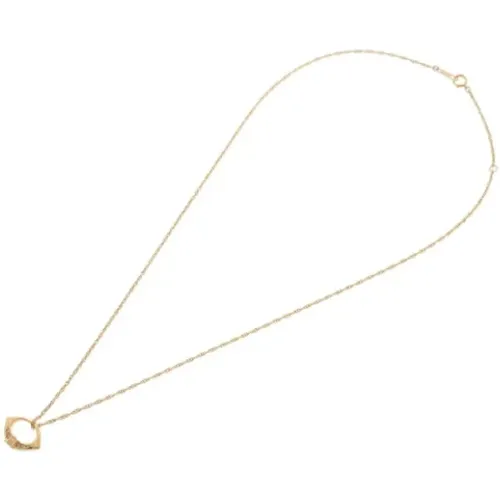 Pre-owned Gold necklaces , female, Sizes: ONE SIZE - Celine Vintage - Modalova