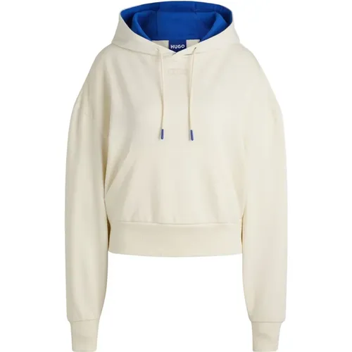 Cropped Hoodie für Frauen , Damen, Größe: M - Hugo Boss - Modalova