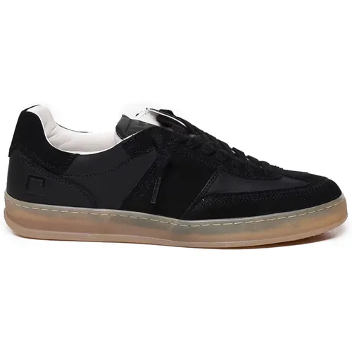 Calfskin Sporty Sneakers , male, Sizes: 9 UK, 10 UK, 11 UK, 8 UK, 7 UK, 6 UK - D.a.t.e. - Modalova