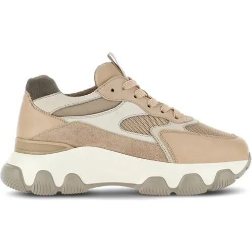 Suede Panelled Sneakers , female, Sizes: 3 UK, 6 1/2 UK, 2 UK, 3 1/2 UK, 4 1/2 UK, 4 UK, 5 1/2 UK, 7 UK, 2 1/2 UK, 5 UK, 6 UK - Hogan - Modalova