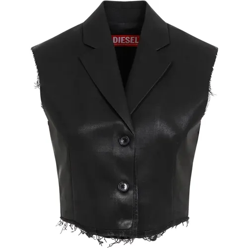 Schicke Schwarze Weste Aw24 Diesel - Diesel - Modalova