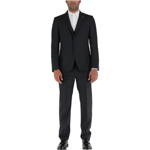 Single Breasted Suits , male, Sizes: 2XL, XL, L - Tagliatore - Modalova