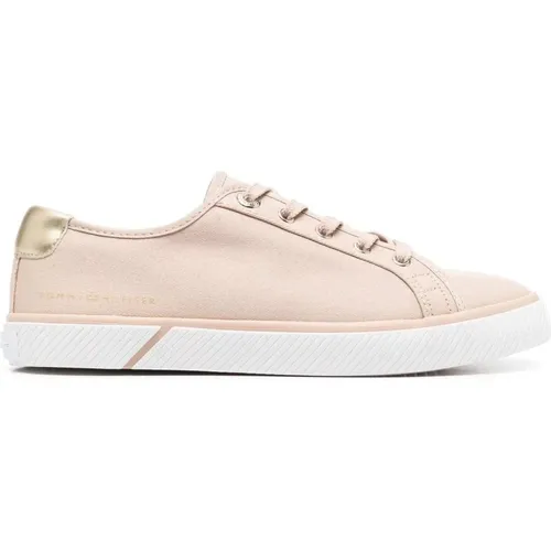 Rosa Baumwoll-Sneakers für Frauen - Tommy Hilfiger - Modalova