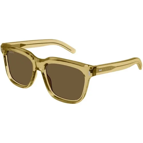 Brown Sunglasses Gg1523S , male, Sizes: 53 MM - Gucci - Modalova