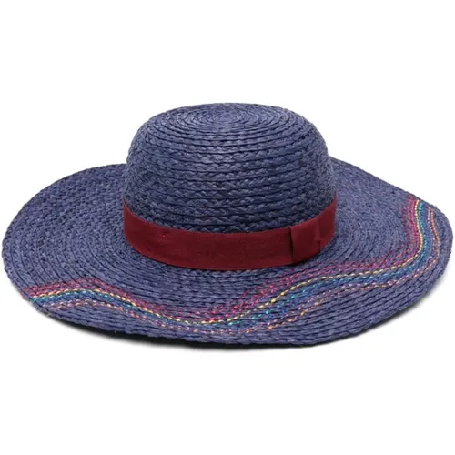 Swirl Stitch Straw Hat , female, Sizes: S, M - Paul Smith - Modalova