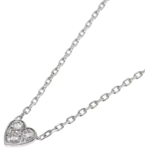 Pre-owned White Gold necklaces , female, Sizes: ONE SIZE - Cartier Vintage - Modalova