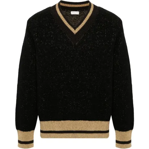 Schwarzer Moon Pullover , Herren, Größe: L - Dries Van Noten - Modalova