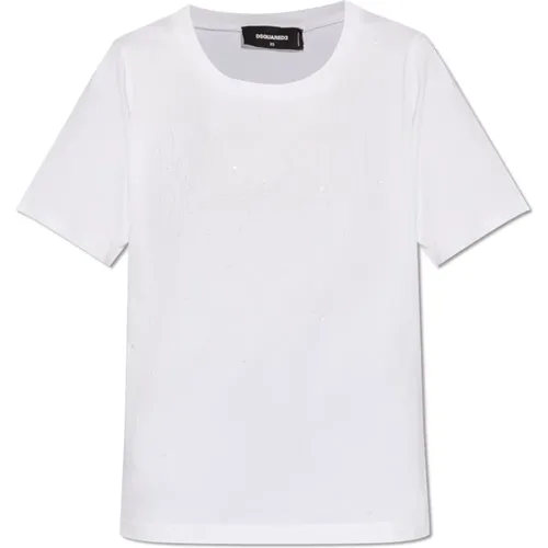 T-shirt with logo , female, Sizes: XS, M, S - Dsquared2 - Modalova