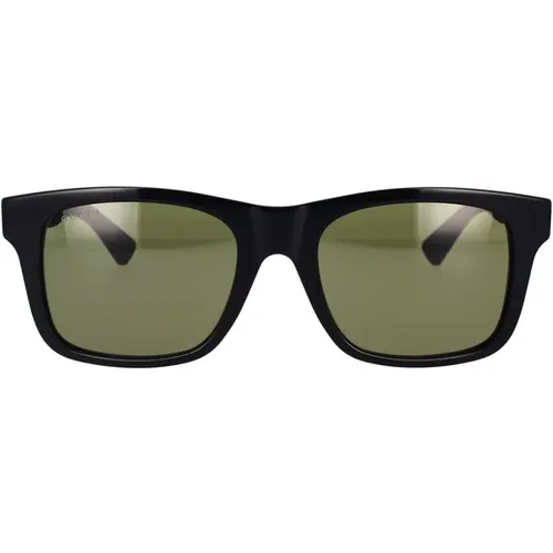 Sporty Sunglasses with Web Insert Gg0008S 001 , male, Sizes: 53 MM - Gucci - Modalova