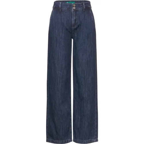 Culotte Jeans High Waist Wide Leg - Street One - Modalova