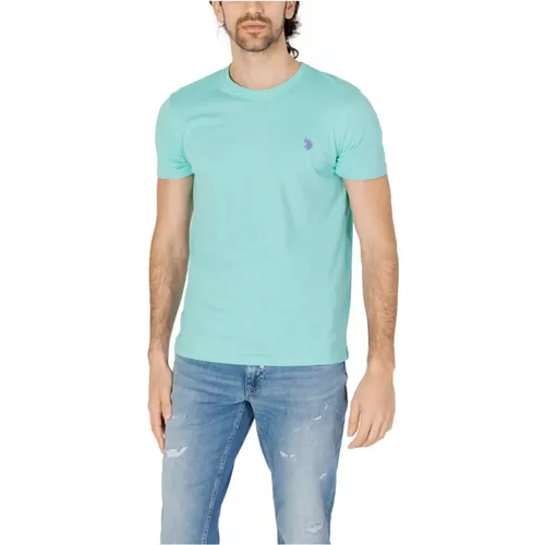 Mick T-Shirt Frühling/Sommer Kollektion 100%Co , Herren, Größe: XL - U.s. Polo Assn. - Modalova