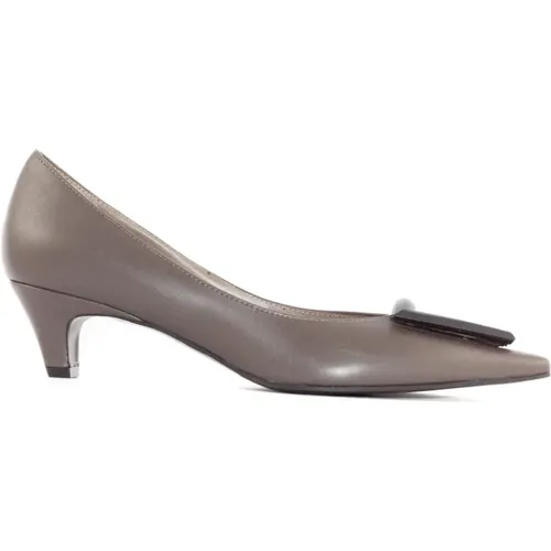 Braune Moon Pumps mit Frontschnalle - Roberto Festa - Modalova