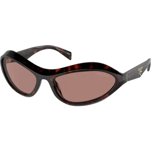 Stilvolle Sonnenbrille in Schwarz , Damen, Größe: 61 MM - Prada - Modalova