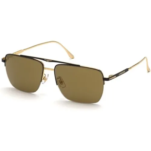 Black Matte Sunglasses for Women , female, Sizes: 59 MM - Longines - Modalova